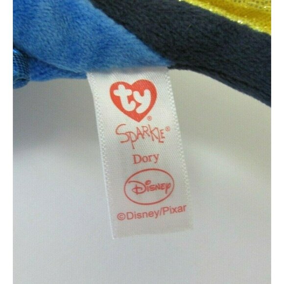 Ty Disney Dory Plush 9.5" Finding Nemo Pixar Fish Sparkle Stuffed Animal Toy - Picture 5 of 6